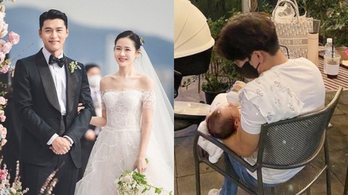 Rầm rộ hình ảnh Hyun Bin âu yếm con trai sau nghi vấn ly hôn, thực hư ra sao?