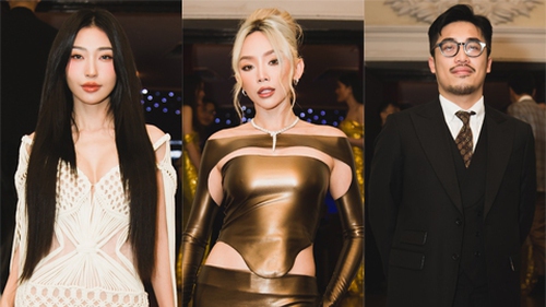 Tóc Tiên diện 'cây vàng' chiếm spotlight, Khổng Tú Quỳnh 'đại chiến' dàn hậu đình đám, Vũ. điển trai đổ bộ thảm đỏ hot nhất ngày