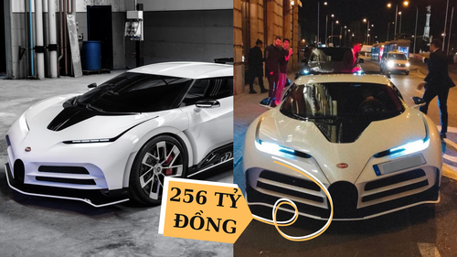 Cả phố huyên náo vì xe Bugatti siêu hiếm 256 tỷ đồng, hóa ra chủ nhân là triệu phú chơi xe khét tiếng, có cả vệ sĩ đi cùng
