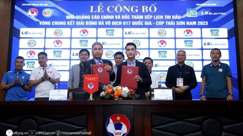 VCK U17 QG 2023 chào đón nhà tài trợ quen thuộc
