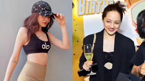 Bảo Anh hậu nghi vấn mang thai: Chăm diện đồ bó ôm eo, thoải mái đi tiệc nhưng vẫn giữ một thái độ