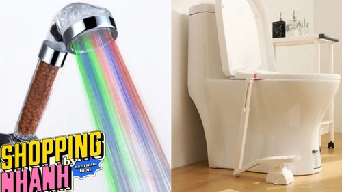 Thiết bị mở nắp bồn cầu bằng chân, vòi sen 7 màu và loạt phụ kiện hay ho dành cho nhà tắm thông minh