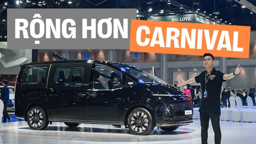 Tôi ngồi thử Hyundai Staria: Thiết kế dị, rộng hơn hẳn Carnival, có 11 ghế nhưng ngồi đều sướng