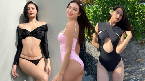 Hè chưa tới mà mỹ nhân Việt đã 'đại chiến bikini’: U35 như Ninh Dương Lan Ngọc vẫn bốc lửa, dàn Hoa - Á hậu khoe body nét căng