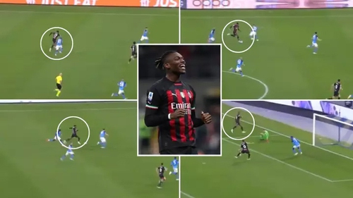 Ngỡ ngàng với pha đi bóng 'chân không bén đất' của sao Milan, hủy diệt hàng thủ Napoli