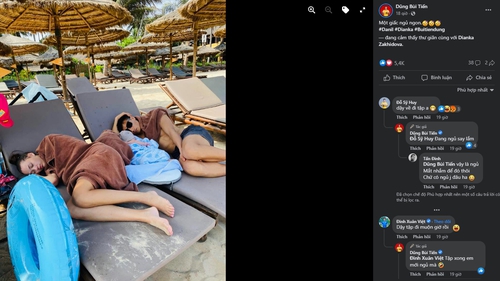 Đang say giấc cùng vợ Tây, Bùi Tiến Dũng vẫn liên tục bị đồng đội gọi về đi tập