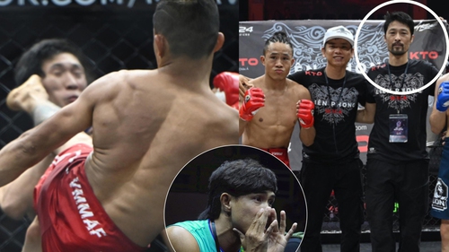 Nguyễn Trần Duy Nhất bất lực nhìn học trò bị đệ tử Johnny Trí Nguyễn hạ đo ván sau 28 giây