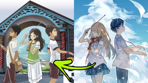 Phát hiện bộ sách đạo nhái poster của nhiều anime nổi tiếng