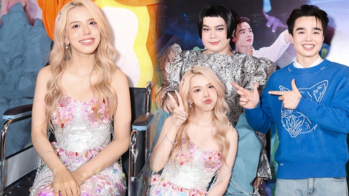 'Rosé Vietnam' giờ đổi gu 'cosplay' Jang Wonyoung (IVE), gây tranh cãi khi đi xe lăn tới họp báo