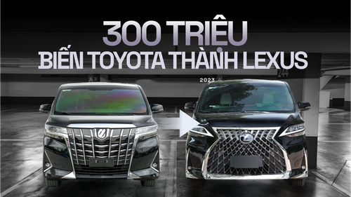 Chỉ mất 3 ngày, tốn 300 triệu, thợ Việt lột xác Toyota Alphard trông giống hệt Lexus LM giá hơn 7 tỷ, nhìn ngoài khó phân biệt nổi hàng độ