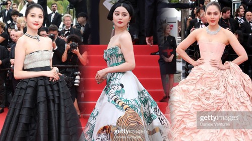 Thảm đỏ khai mạc LHP Cannes 2023: Phạm Băng Băng cùng Quan Hiểu Đồng tỏa sáng giữa dàn sao, đánh bại ống kính truyền thông quốc tế