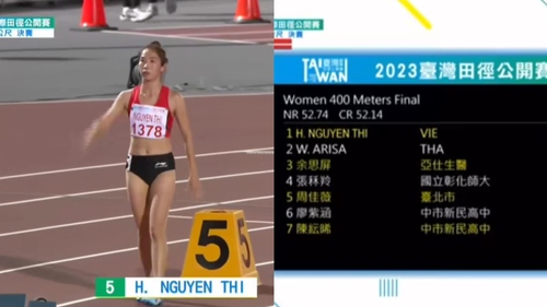 Cận cảnh Nguyễn Thị Hằng tăng tốc như tia chớp đánh bại đối thủ Thái Lan, giúp Việt Nam giành HCV điền kinh 