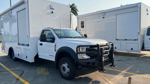 2 chiếc ‘siêu khủng long’ Ford F-550 lăn bánh tại Việt Nam: Riêng đầu xe dài gần bằng Morning, thùng sau làm thành nhà được