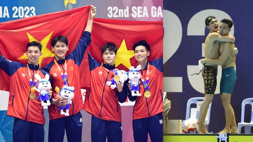 4 hot boy bơi lội Việt Nam giành HCV kịch tính với màn nước rút xuất thần khiến dân mạng vỡ òa