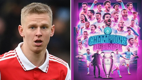 Zinchenko khiến fan Arsenal giận tím người vì chúc mừng đội bóng cũ Man City