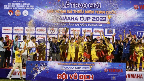 SLNA vô địch giải U13 toàn quốc Yamaha Cup 2023