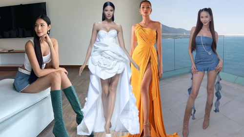 Gu ăn mặc tôn chân dài của Á hậu Hoàng Thùy: Ưu ái váy xẻ tà cao, đồ siêu ngắn