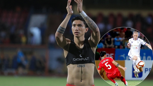 Đoàn Văn Hậu cực 'cháy' ở trận derby thủ đô giúp CAHN tiến sát chức vô địch V-League 2023