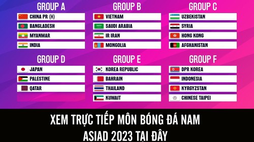 Xem trực tiếp bóng đá nam ASIAD 2023 ở đâu? VTV có trực tiếp miễn phí?