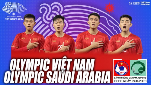 Nhận định bóng đá Olympic Việt Nam vs Saudi Arabia (18h30 hôm nay 24/9), bóng đá nam ASIAD 2023  