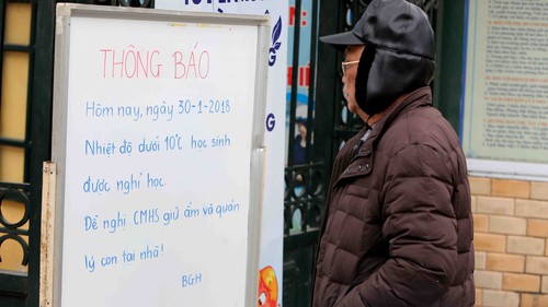 Bắc Bộ và Trung Bộ rét hại, vùng núi có băng giá