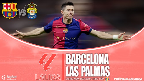 Nhận định, soi tỷ lệ Barcelona vs Las Palmas 20h hôm nay 30/11, La Liga vòng 15