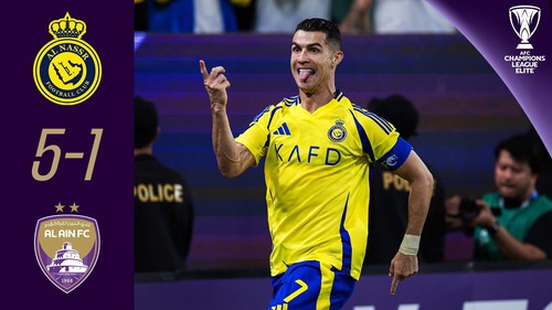 Ronaldo ghi bàn, Al Nassr đại thắng đương kim vô địch Cúp C1 châu Á với tỷ số khó tin