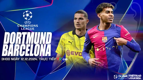 Nhận định, soi tỷ lệ Dortmund vs Barcelona 3h00 ngày 12/12, vòng phân hạng Cúp C1