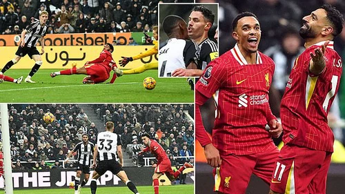 Salah lập cú đúp, Liverpool và Newcastle tạo ra một màn rượt đuổi kịch tính