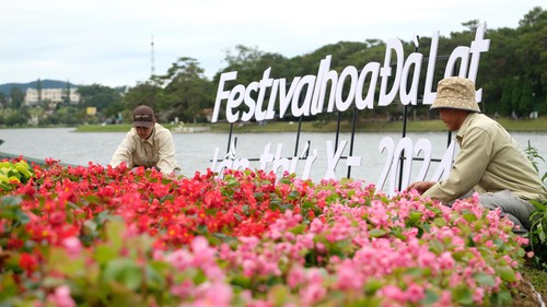 Phố núi Đà Lạt sẵn sàng cho ngày khai hội Festival hoa lần thứ X năm 2024