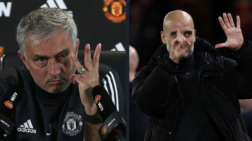 Guardiola tố Mourinho muốn Man City bị xuống hạng, đáp trả mạnh mẽ về danh hiệu 'trong sạch'