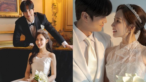 tvN tung ảnh cưới tuyệt đẹp của Park Min Young và Na In Woo trong phim 'Cô đi mà lấy chồng tôi'