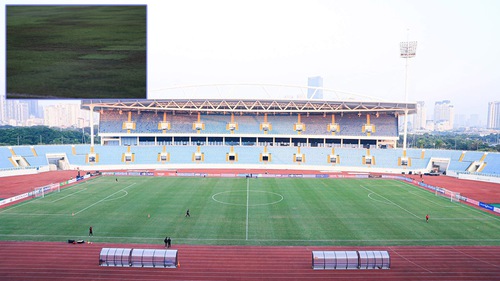 Sân Mỹ Đình đẹp long lanh, mặt cỏ đẹp hơn hẳn 'mặt ruộng' Bung Karno