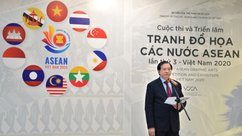 Tổ chức Cuộc thi và Triển lãm tranh đồ họa các nước ASEAN năm 2024