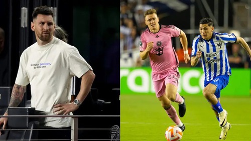 Messi thất thần trên khán đài trong ngày Inter Miami thua ngược tại Cúp C1 CONCACAF