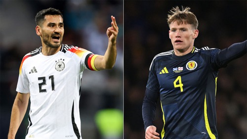 TV360 trực tiếp bóng đá EURO hôm nay: Đức vs Scotland