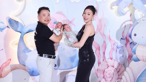 Phương Oanh công khai diện mạo cặp song sinh, nhan sắc sau sinh gây chú ý 