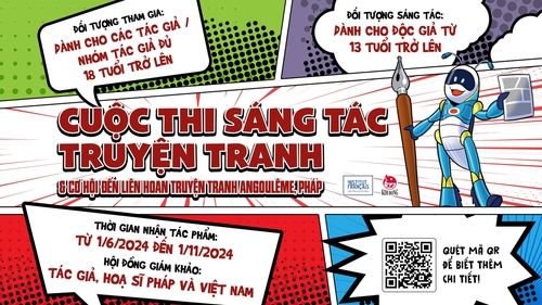 Thi sáng tác truyện tranh giành cơ hội đi Pháp