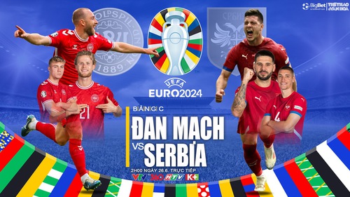 Nhận định Đan Mạch vs Serbia, vòng bảng EURO 2024 (02h00, 26/6)