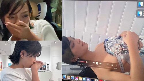 Châu Bùi bàng hoàng khi xem lại hình ảnh mình bị quay lén