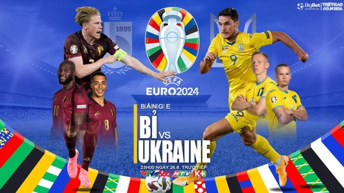 Nhận định Bỉ vs Ukraine, lượt cuối bảng E EURO 2024 (23h00, 26/6)