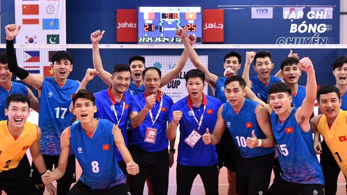 ĐT bóng chuyền Việt Nam xuất sắc thắng á quân châu Á để gặp Trung Quốc, giữ vững vị trí số 1 Đông Nam Á 