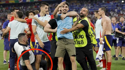 ĐT Tây Ban Nha gặp họa trước chung kết EURO: Morata bị nhân viên an ninh 'hạ gục', dính chấn thương bất ngờ