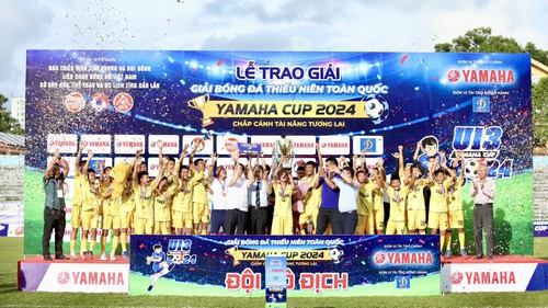 Giải U13 toàn quốc Yamaha Cup 2024: SLNA bảo vệ thành công ngôi vô địch