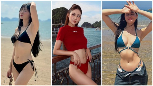 Huyền Lizzie, Thanh Hương, Quỳnh Nga... đọ dáng với bikini