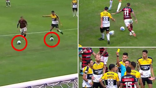 Độc lạ bóng đá Brazil: Penalty được trao sau một tình huống 'kỳ lạ nhất lịch sử' 