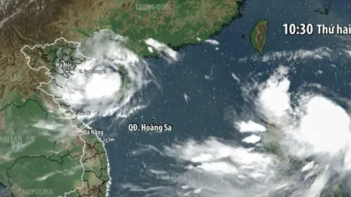 Bão số 2 khả năng đi vào đất liền Quảng Ninh - Hải Phòng