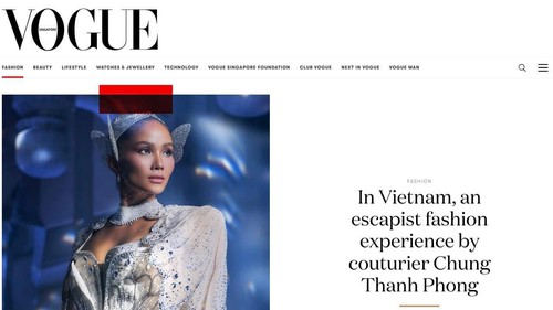 Vogue Singapore khen ngợi BST Haute Couture của NTK Chung Thanh Phong 