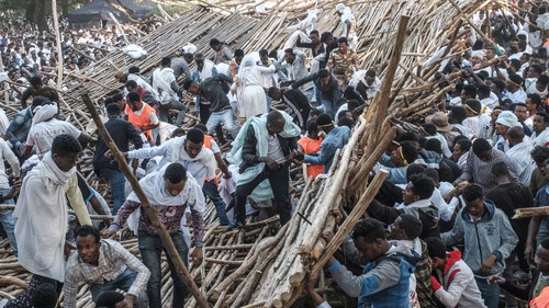 Sập giàn giáo nhà thờ tại Ethiopia, ít nhất 22 người thiệt mạng và 55 người bị thương