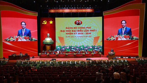 Sáng 13/10, khai mạc Đại hội đại biểu Đảng bộ Chính phủ lần thứ I, nhiệm kỳ 2025-2030